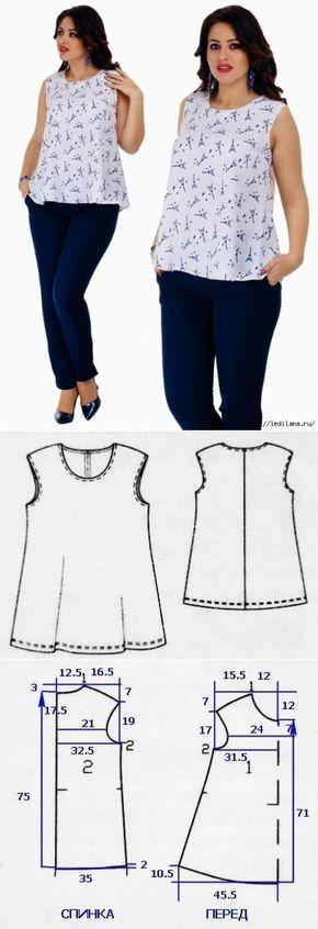 patrones de blusas faciles de hacer para imprimir 