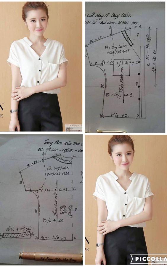 moldes de blusas faciles de hacer