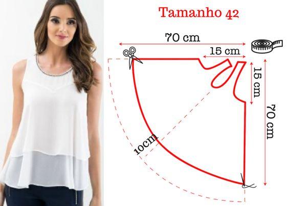 patrones de blusas faciles de hacer para imprimir