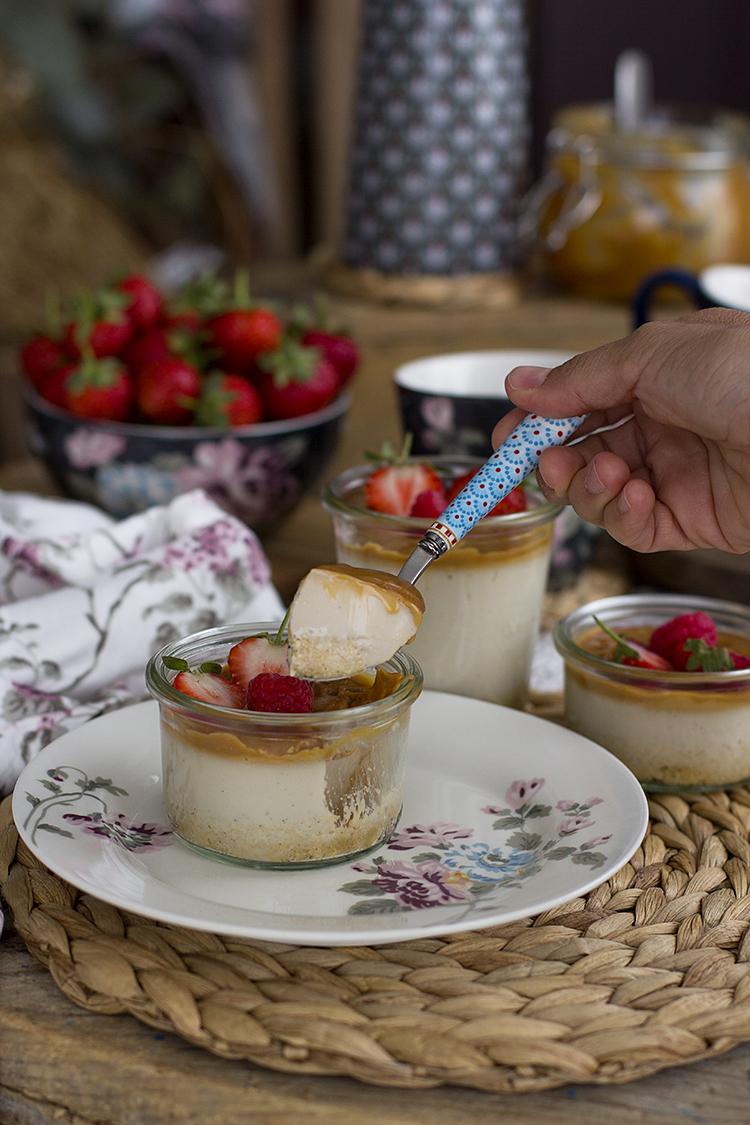 Como hacer Panna Cotta Fácil Saludable de Café y Caramelo