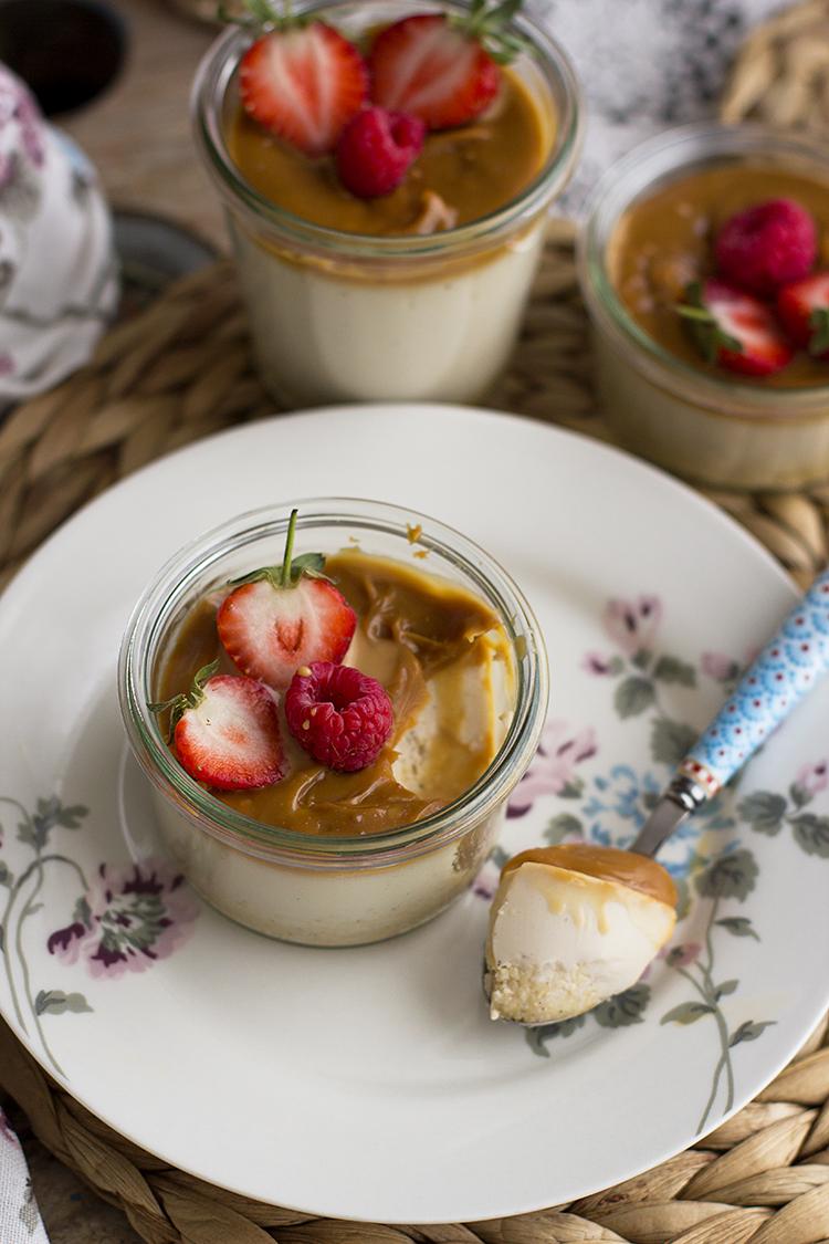 Como hacer Panna Cotta Fácil Saludable de Café y Caramelo