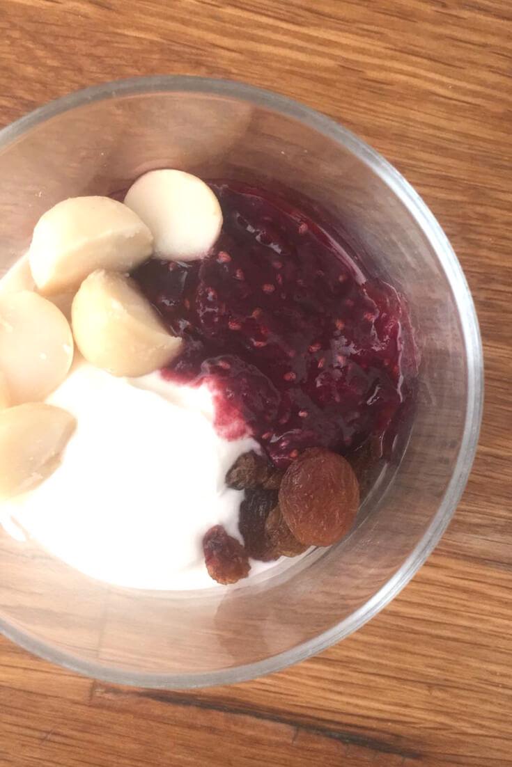 Mermelada de ciruela sin azucar con yogur