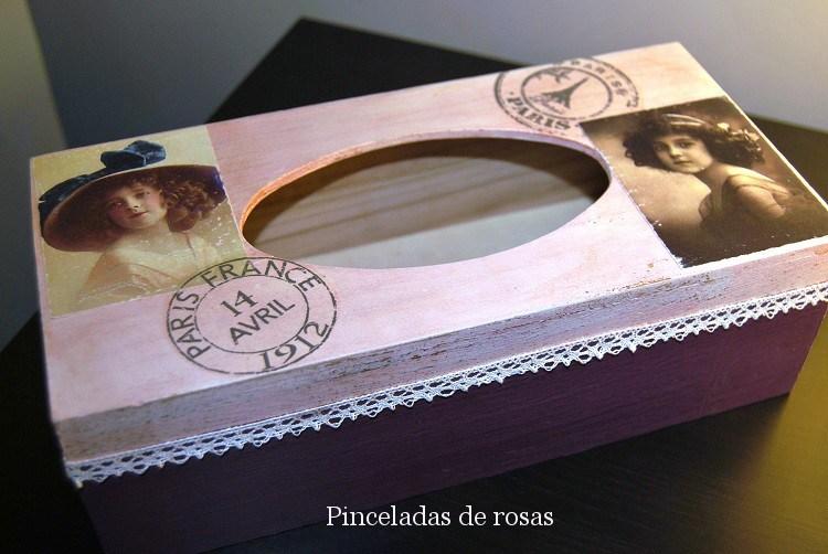 Caja-de-madera-para-pañuelos-estilo-Vintage