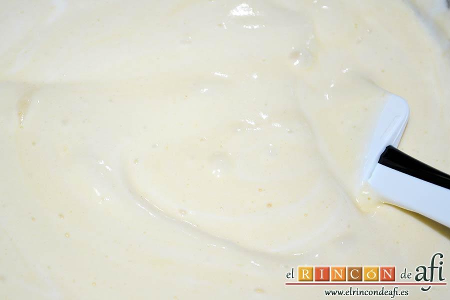 Pastelitos de limón, ha de quedar totalmente integrado