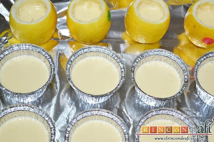 Pastelitos de limón, puedes usar otros recipientes tambiénPastelitos de limón, puedes usar otros recipientes también