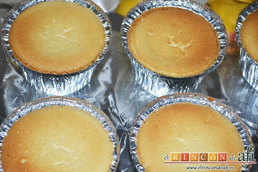 Pastelitos de limón, sugerencia de presentación