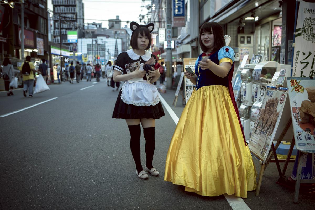 Barrio de Den Den Town en Osaka (Japón)