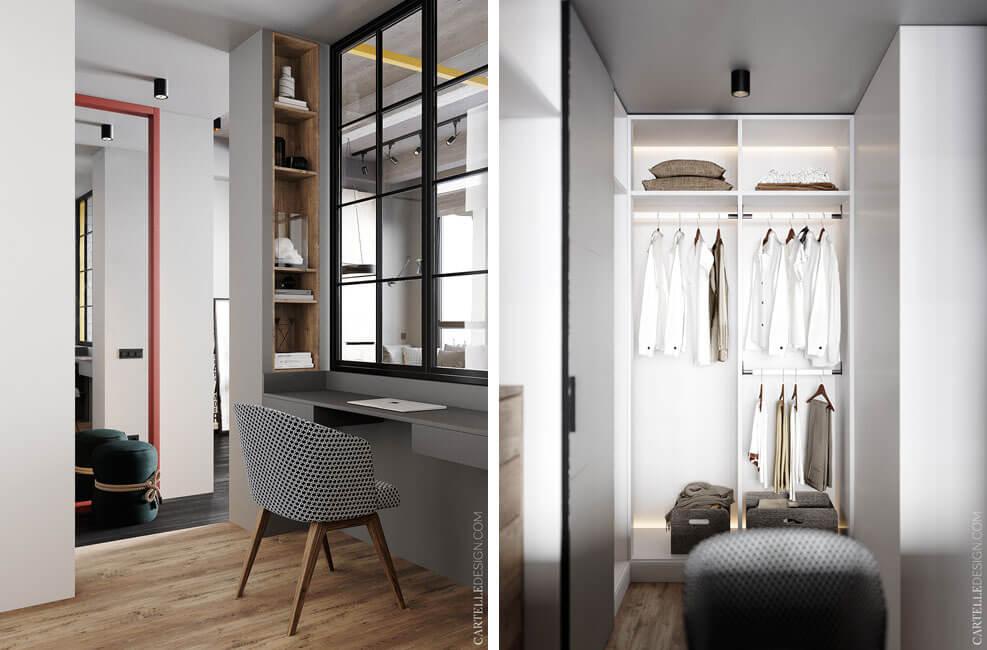 loft de estilo femenino