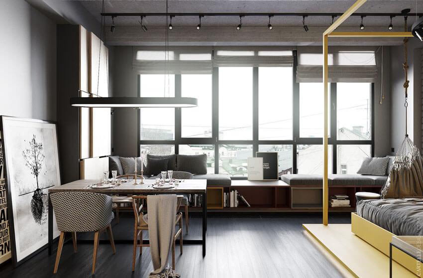 loft de estilo femenino