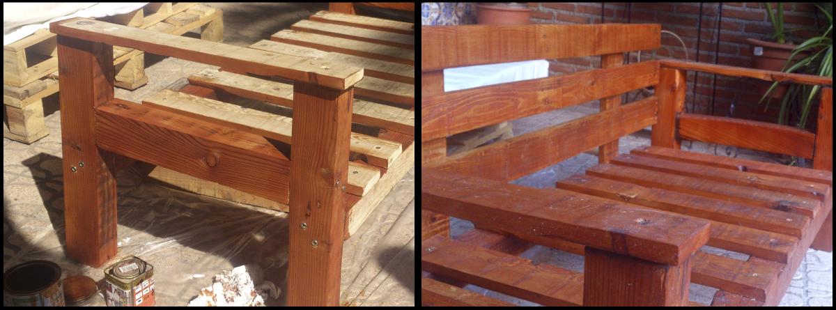 Sillón con madera de palet