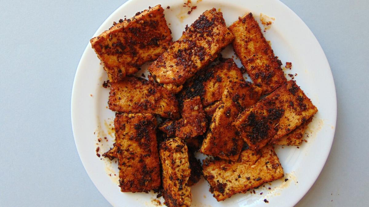 tofu marinado a la plancha