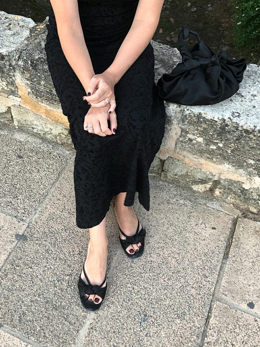 Trini |vintage Armani dress The Row sandals