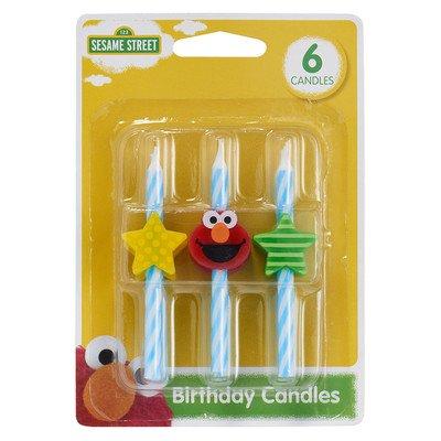 Sesame Street Elmo Icon Birthday Cake Candles - 6 pc