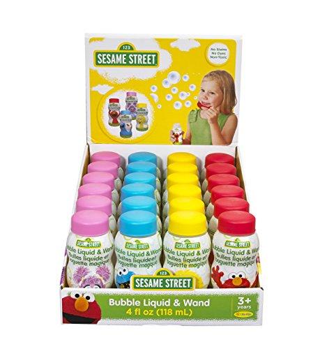Little Kids Sesame Street 4-Ounce Bubbles Party Toy with Wand (Pack of 24)