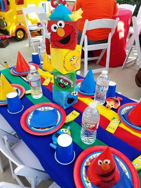 decoracion elmo para fiestas infantiles 