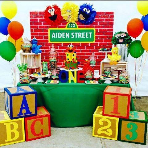 decoracion elmo para fiestas infantiles 