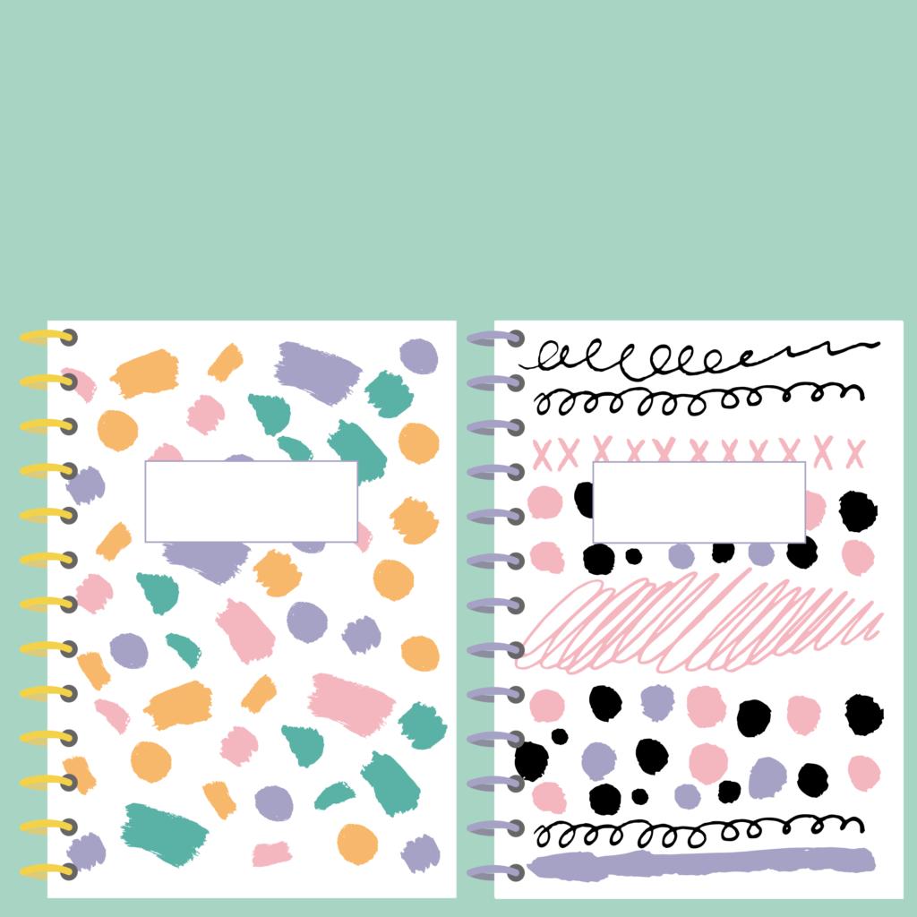 Portadas temarios, apuntes y libretas