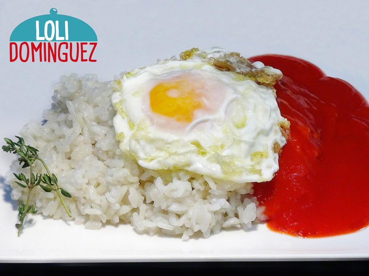 Arroz a La Cubana a mi manera (Un arroz blanco perfecto y sin plátano)