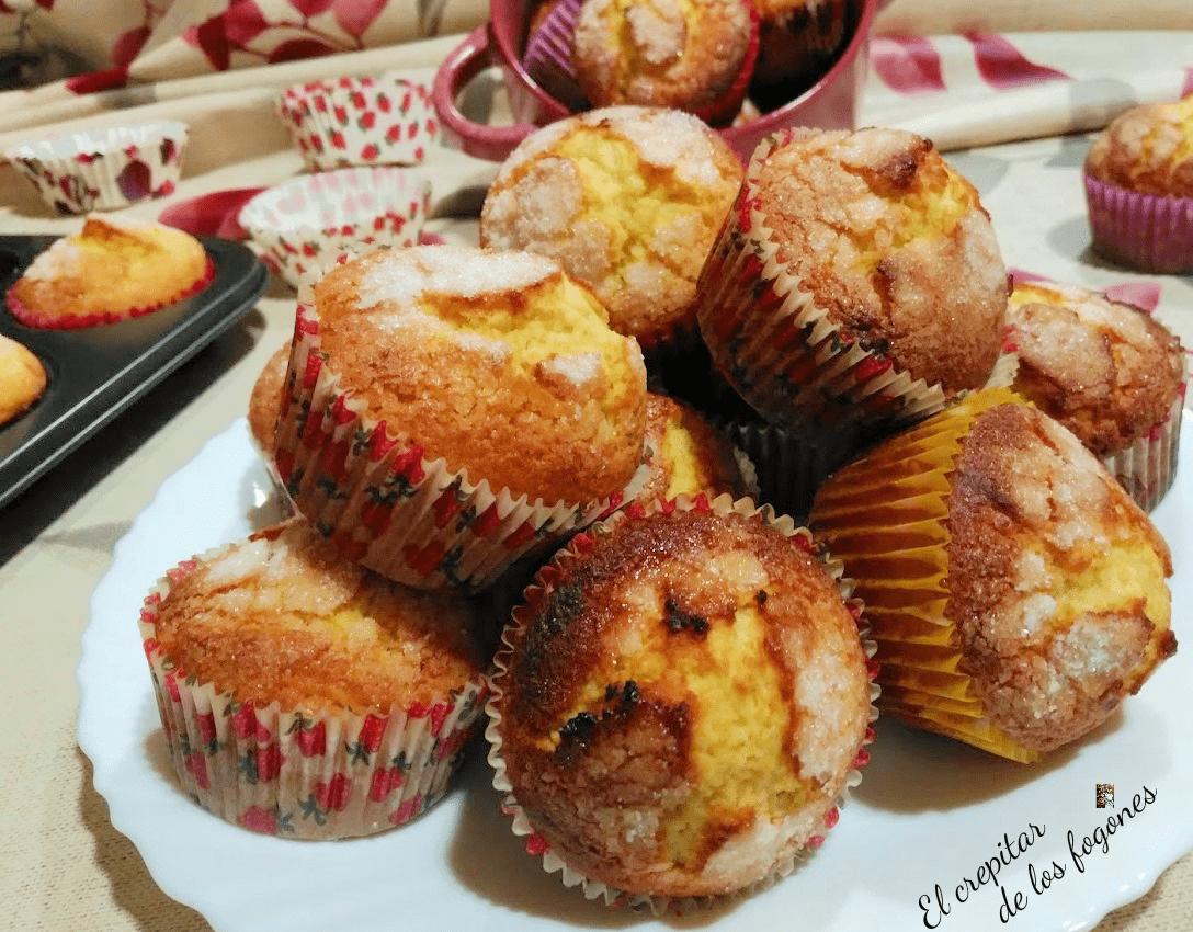 magdalenas de nata (crema de leche)