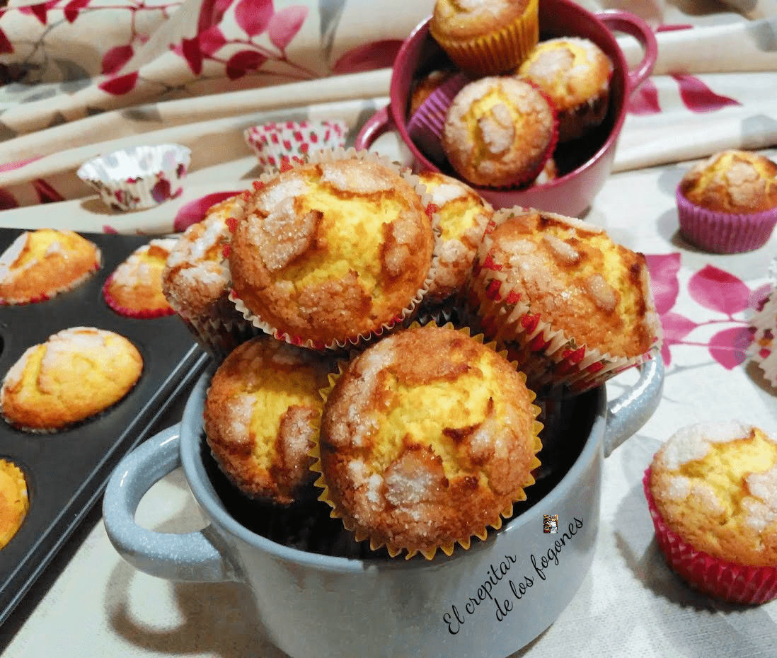 magdalenas de nata (crema de leche)