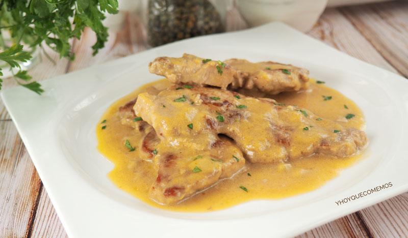 lomo en salsa de yogur 2