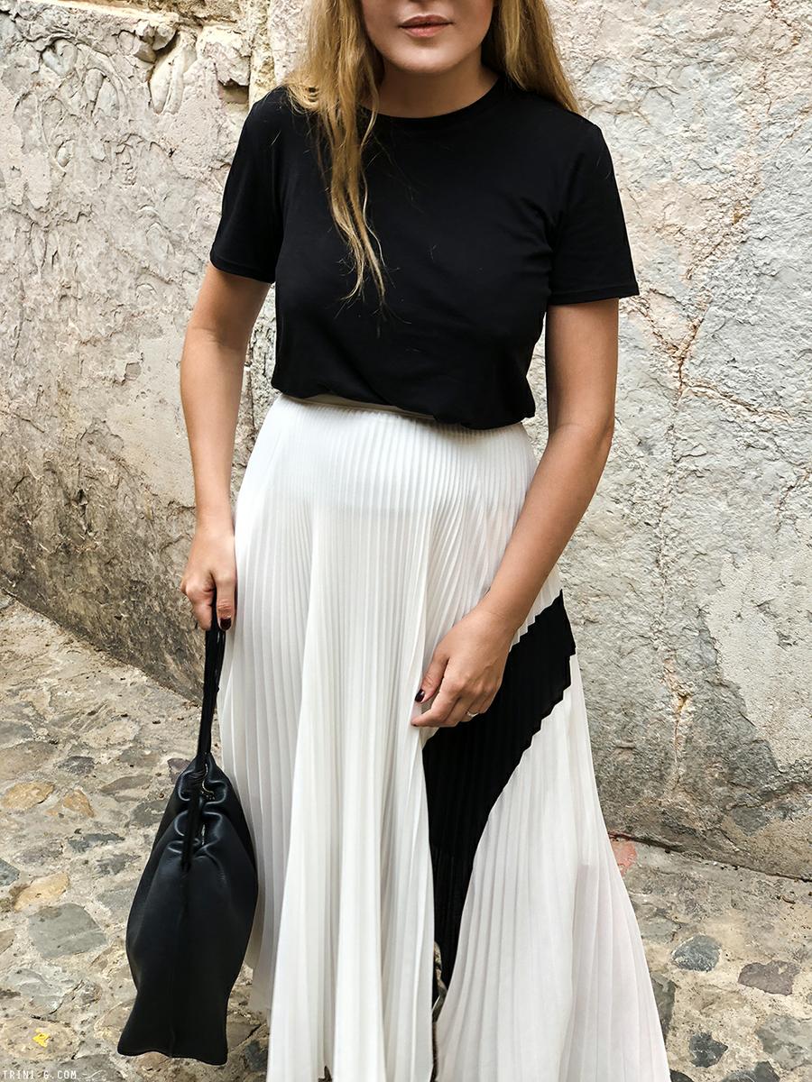 Trini | The Row t-shirt Proenza Schouler skirt