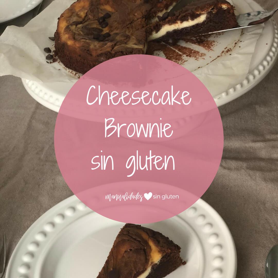 cheesecake brownie sin gluten