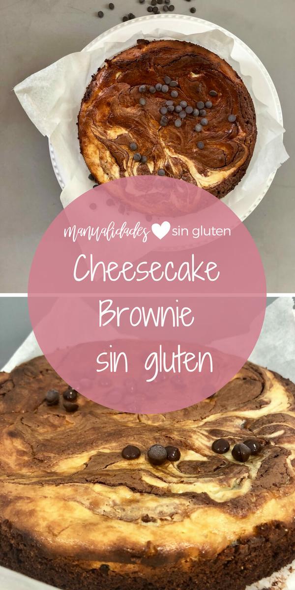 cheesecake brownie sin gluten