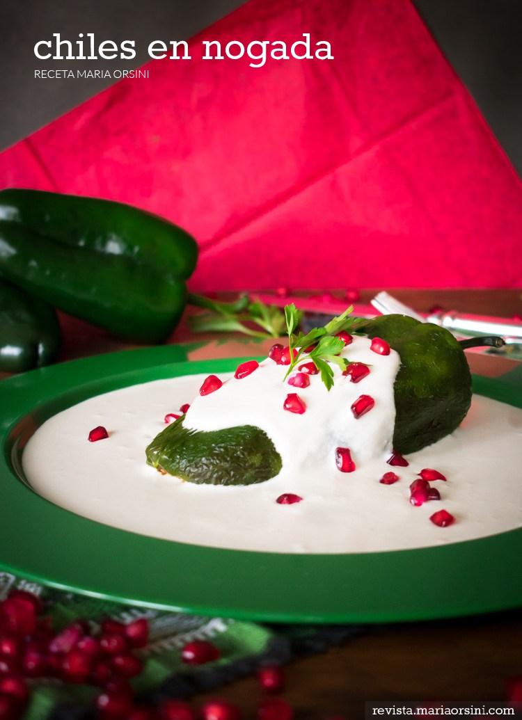 Chiles en nogada | Receta Maria Orsini