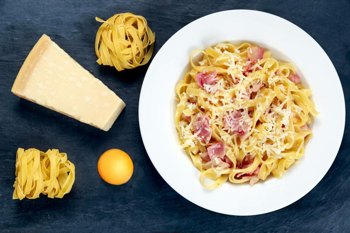 Espaguetis carbonara fitness