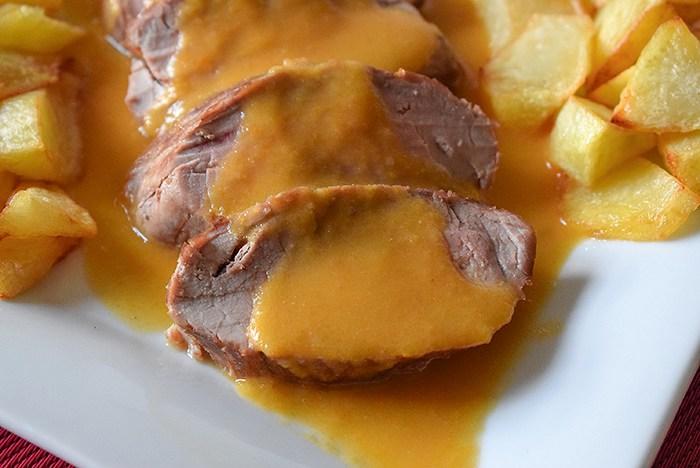solomillo en salsa