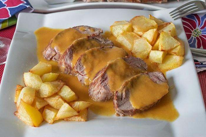 solomillo en salsa
