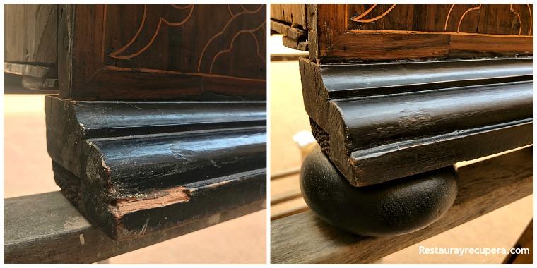 bargueño_sigloxvii_reintegracion_moldura_restaurayrecupera