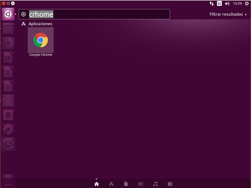 INSTALAR GOOGLE CHROME UBUNTU 16.04 buscar icono