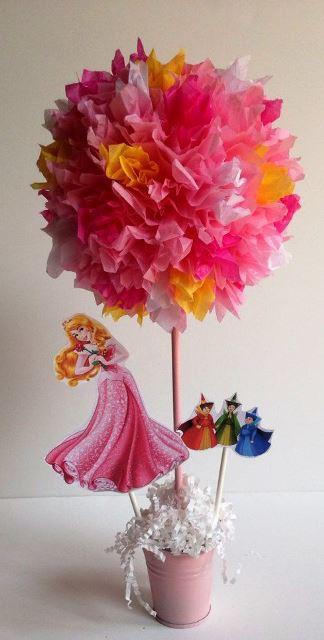 centro de mesa de aurora bella durmiente