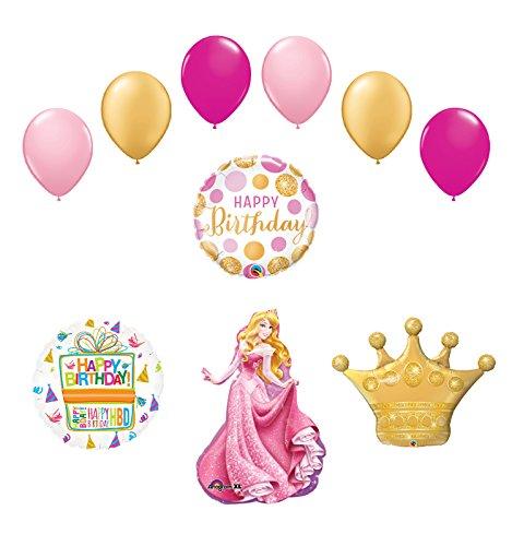 Sleeping Beauty Crown Princess Balloon Birthday Party Supplies and Decorations