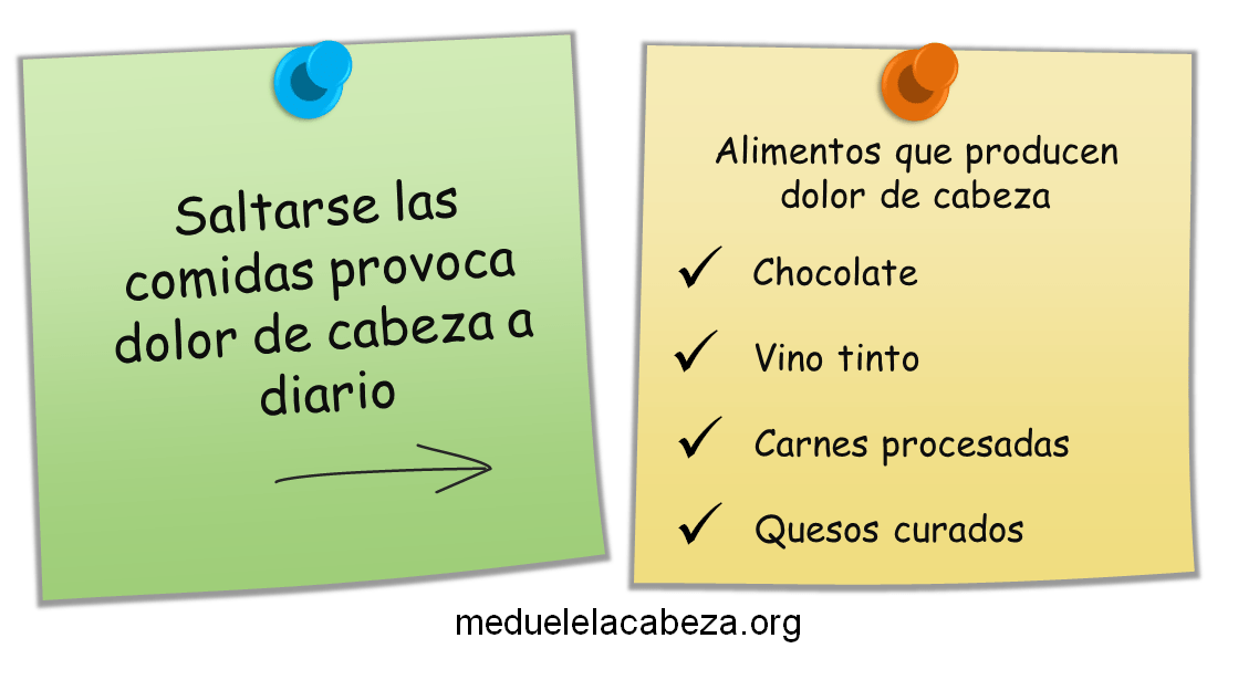 alimentos que producen dolor de cabeza