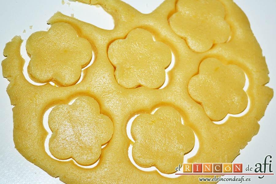 Galletas muselina, sacar diferentes formas