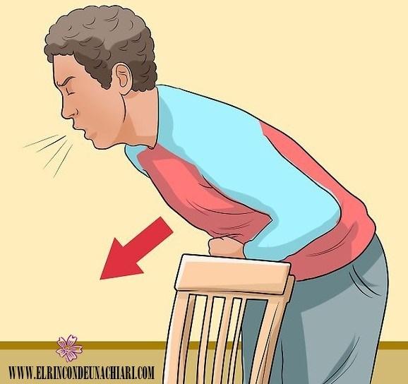 Maniobra de Heimlich aplicado a uno mismo