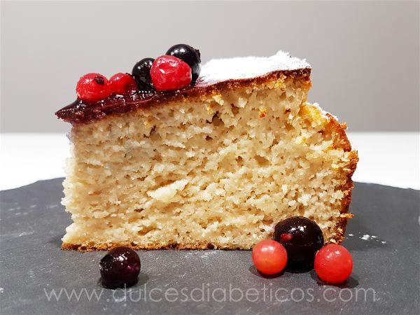 Porcion de bizcocho sin azucar ni harina