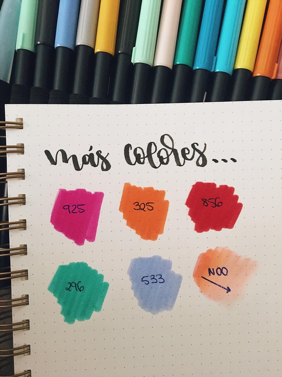 Rotuladores tombow para lettering