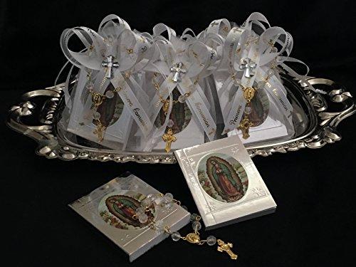 First Communion Favors For Boy, 12pcs / Prayer Books. -Spanish- (12) Orgaza Favor Bags. (12) . Mi Primera Comunion Recuerdos - Party Pack by Party Supplies