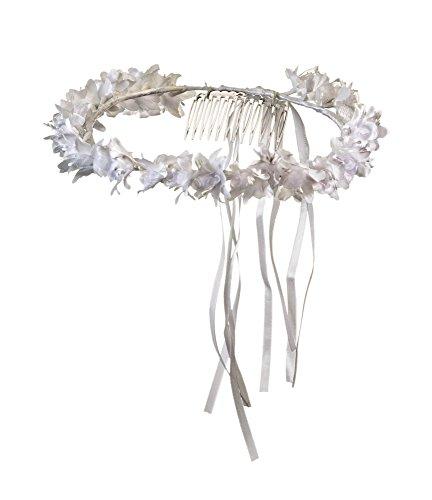 Girls First Communion White Flower Blossom Headpiece