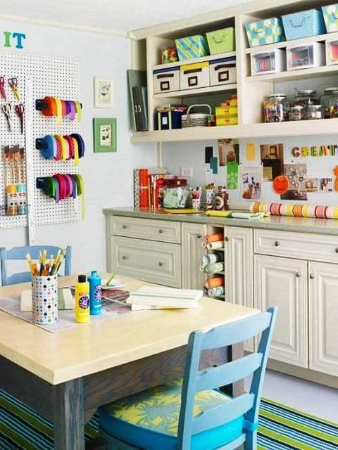 Como hacer un cuarto de manualidades en casa