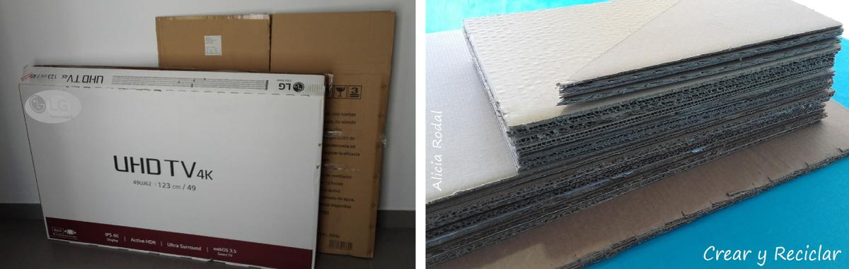 Centro comercial para muñecas DIY con reciclaje