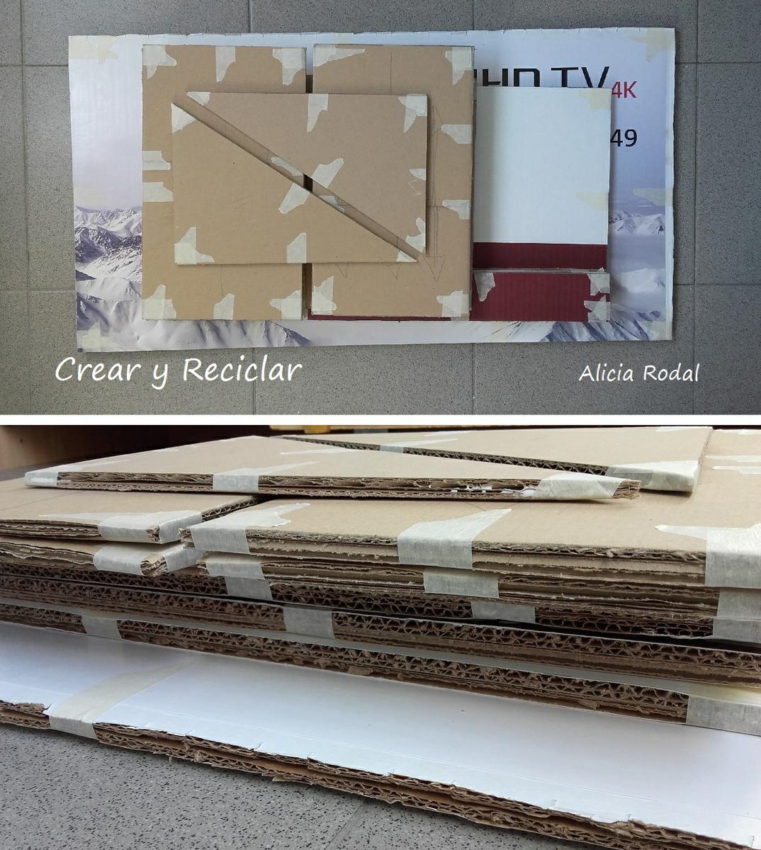 Centro comercial para muñecas DIY con reciclaje