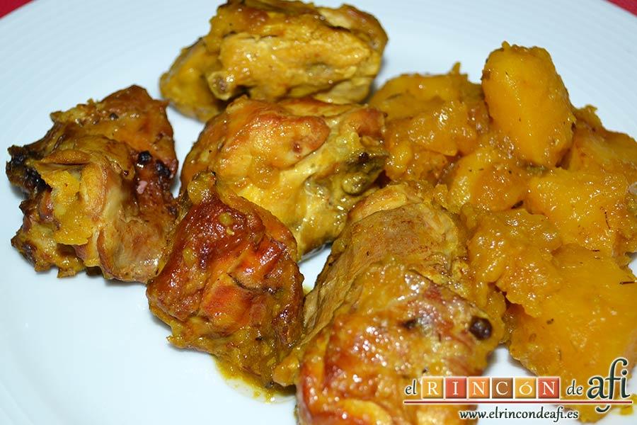 Conejo estilo Afi, sugerencia de presentación