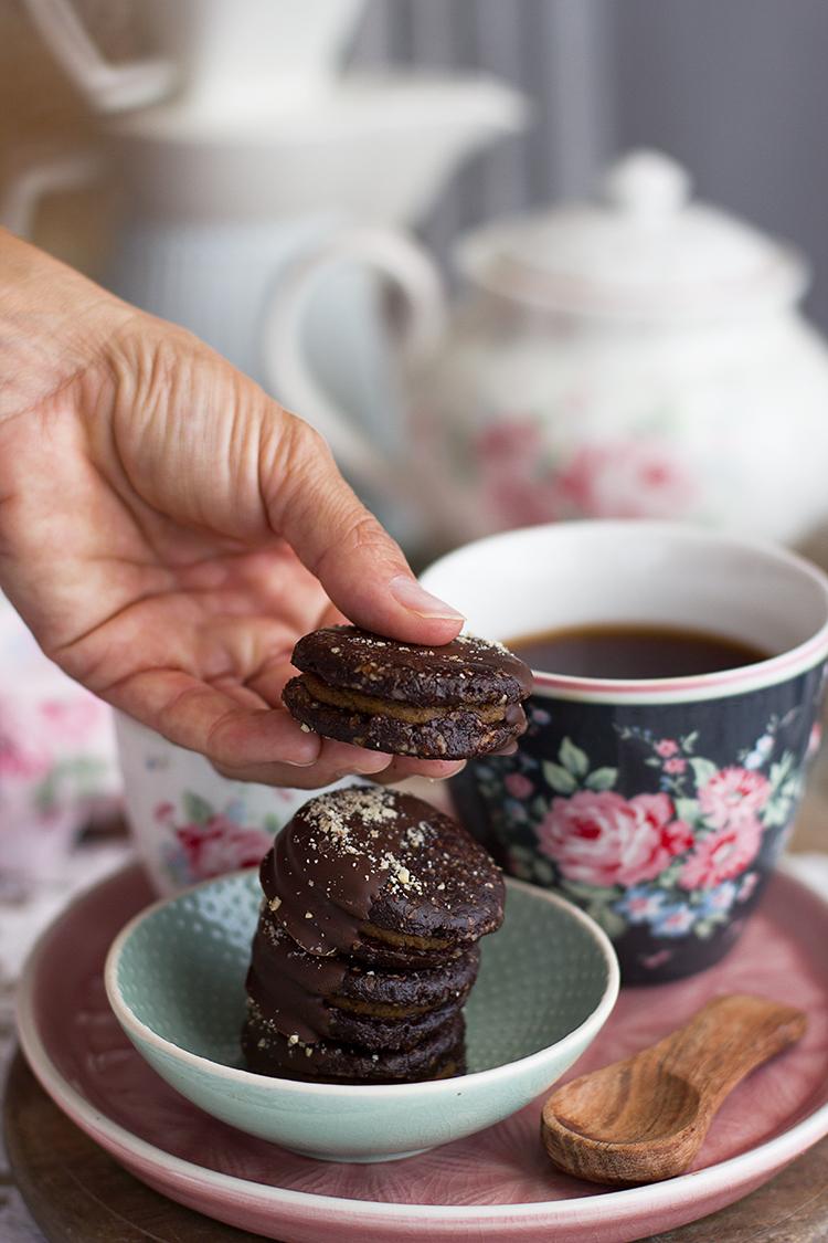 Galletas rellenas de boniato receta fácil y healthy saludable