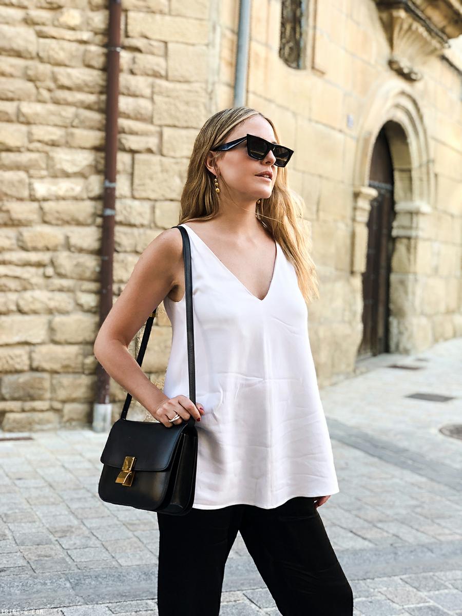 Trini | Stella McCartney top Reformation pants