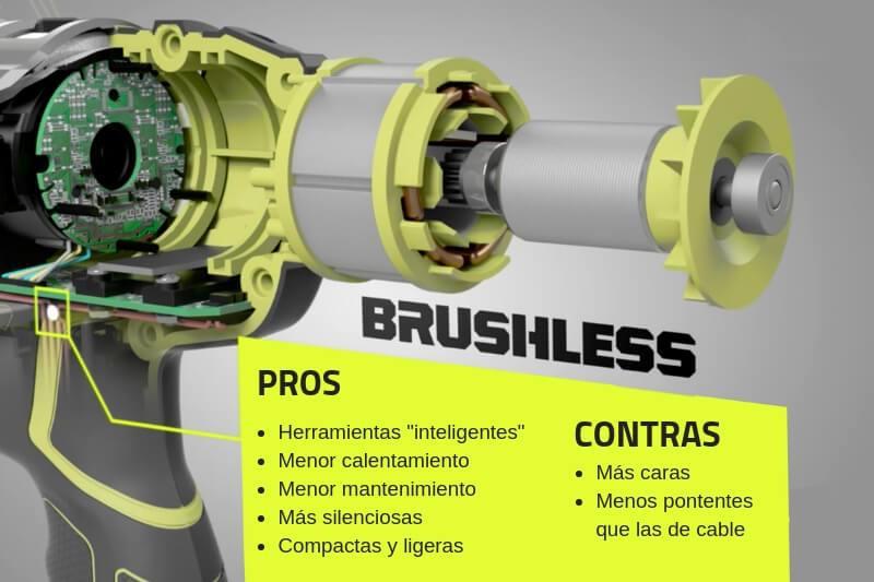 pros y contras de las herramientas brushless